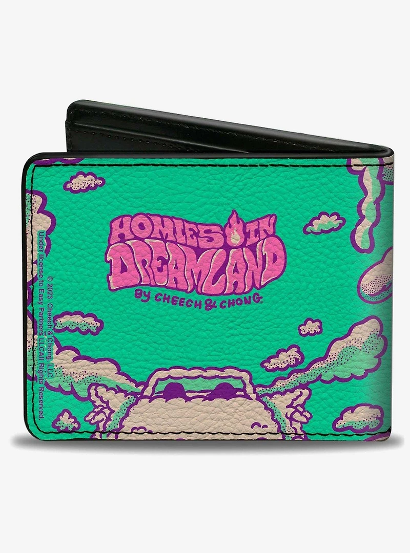 Cheech and Chong Homies in Dreamland Pose with Homies Bifold Wallet
