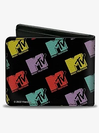 MTV Music Television Logo Monogram Bifold Wallet