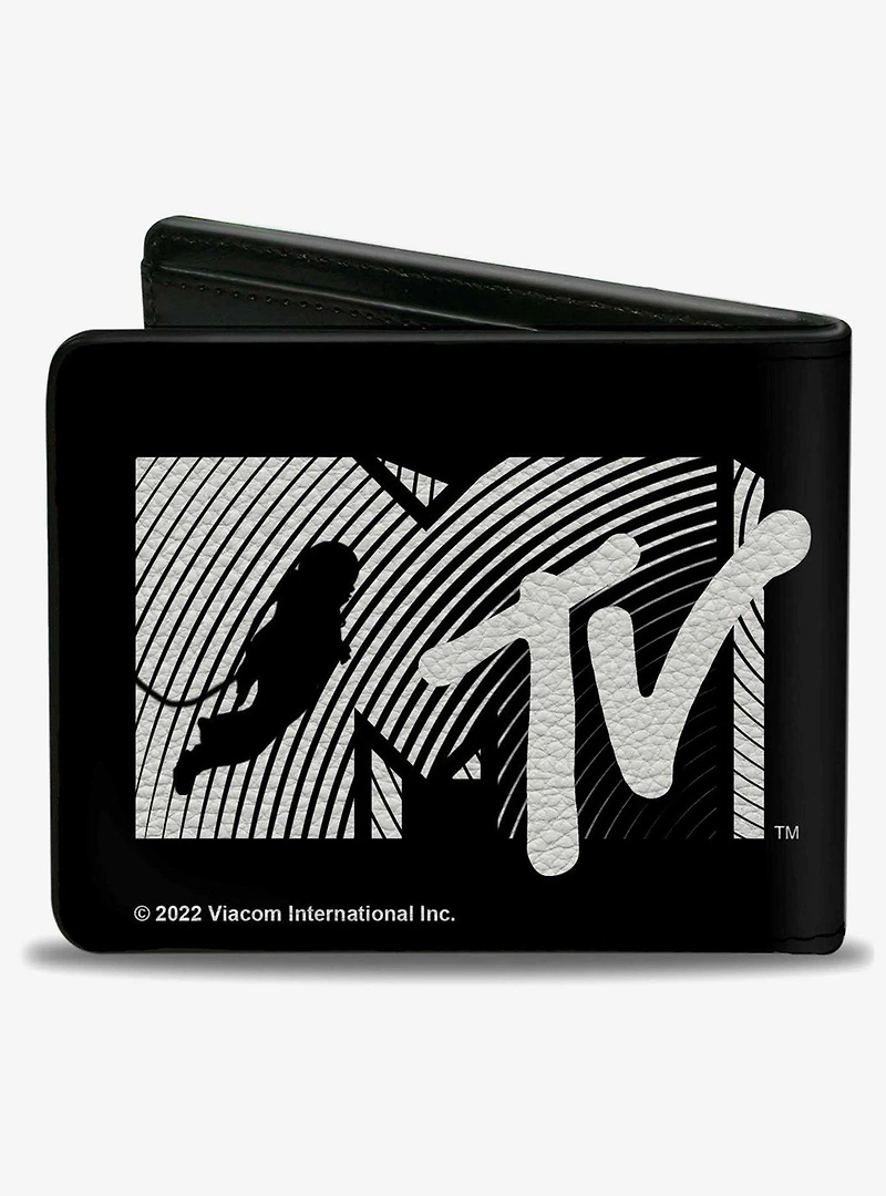 MTV Moon Man Logo Bifold Wallet