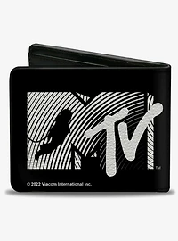MTV Moon Man Logo Bifold Wallet