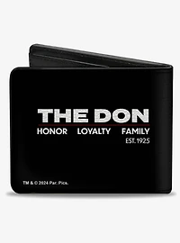 The Godfather Vito Corleone the Don Loyalty Honor Family Bifold Wallet