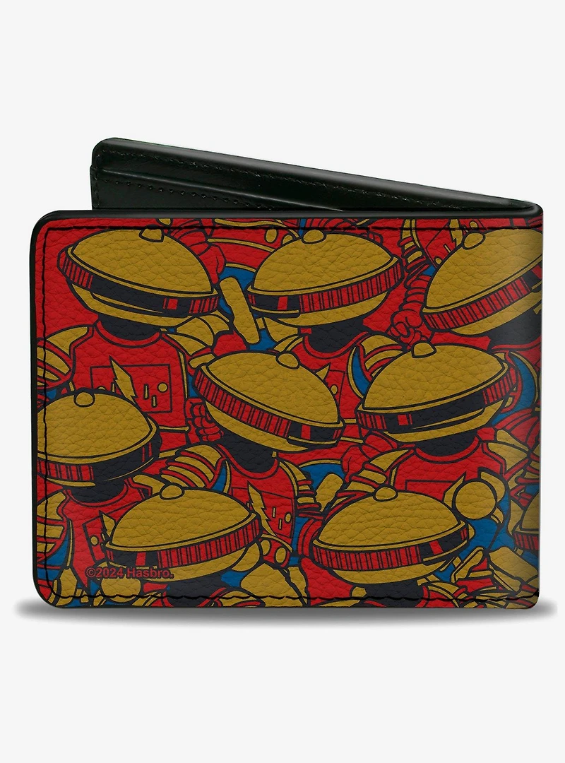 Mighty Morphin' Power Rangers Alpha 5 Pose Stacked Bifold Wallet