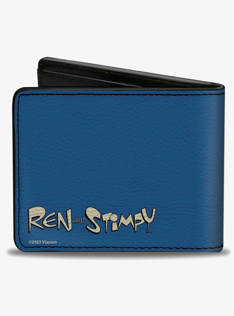 Ren and Stimpy Hands Behind Back Pose Bifold Wallet