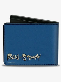 Ren and Stimpy Hands Behind Back Pose Bifold Wallet