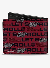 Transformers Optimus Prime and Bumblebee Let Roll Bifold Wallet