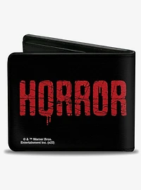 Annabelle Comes Home Face Close Up and Horror Text Bifold Wallet