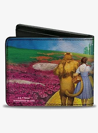 Wizard of Oz Brick Road Poppy Field and Emerald City Bifold Wallet