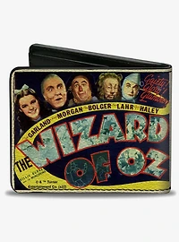 The Wizard of Oz Vintage Movie Poster with Characters Bifold Wallet
