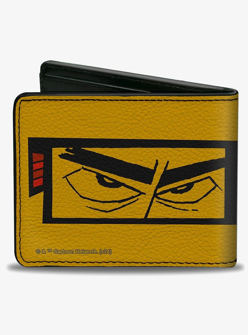 Samurai Jack Title Logo and Eyes Block Bifold Wallet
