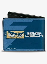 Samurai Jack Pose Blocks and Title Logo Bifold Wallet