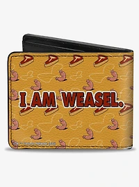 I Am Weasel IR Baboon Pose and Title Logo Bifold Wallet