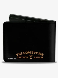 Yellowstone Y Logo and Title Icon Bifold Wallet