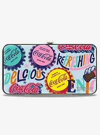 Coca-Cola Delicious Refreshing Bottle Caps Hinged Wallet
