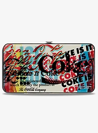 Coca-Cola Coke Is It Pop Art Collage Hinged Wallet