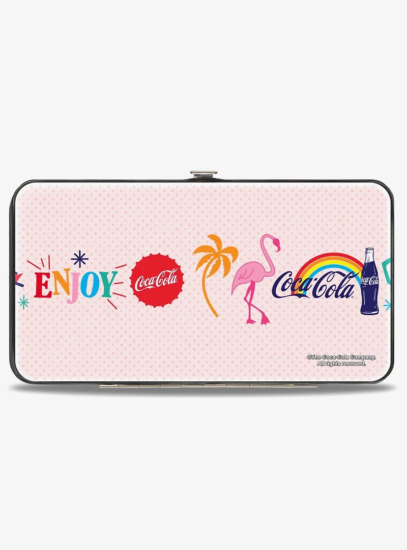 Coca-Cola Enjoy Vibrant Icons Collage Hinged Wallet