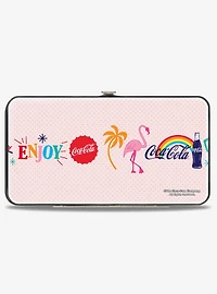Coca-Cola Enjoy Vibrant Icons Collage Hinged Wallet