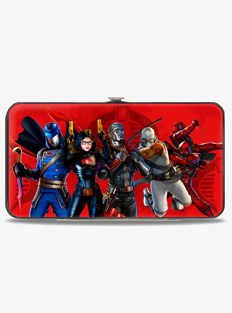 GI Joe Cobra Agents Group Pose and Logos Hinged Wallet
