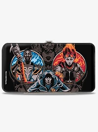 Magic Three Planeswalker Poses and Logo Hinged Wallet