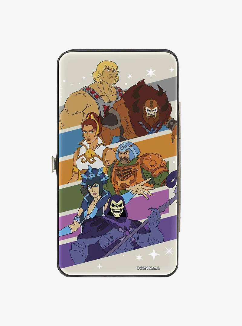 Masters of the Universe Character Stripe Poses Hinged Wallet