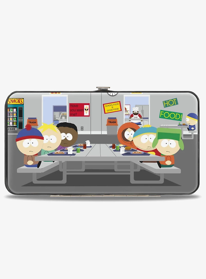 South Park Boys Group Cafeteria Table Scene Hinged Wallet