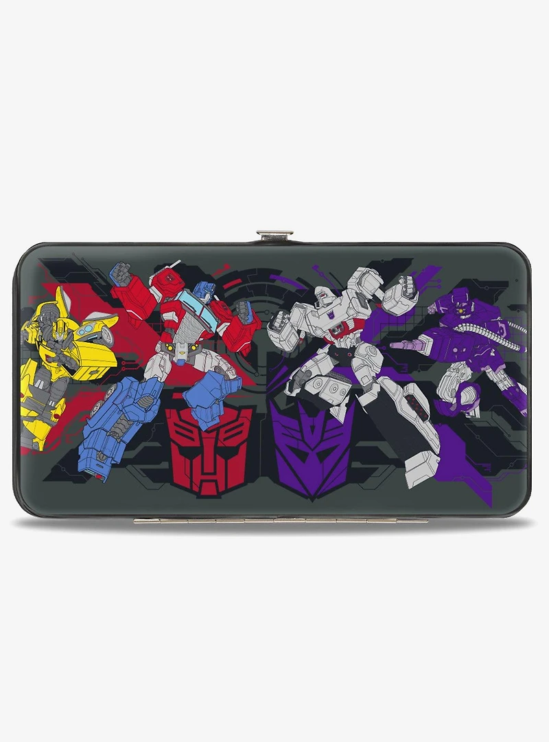 Transformers Autobots Versus Decepticons Action and Logos Hinged Wallet