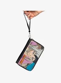 Dr. Stone Gen Asagiri Hiking Pose and Title Logo Zip Around Wallet