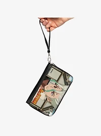 Dr. Stone Senku Ishigami Eyes Of Science Pose and Title Logo Zip Around Wallet