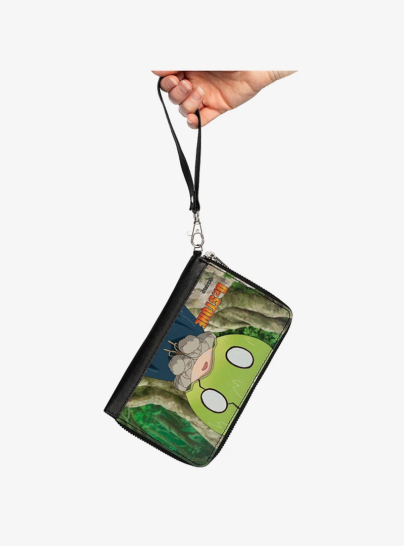 Dr. Stone Suika Forest Pose and Title Logo Zip Around Wallet