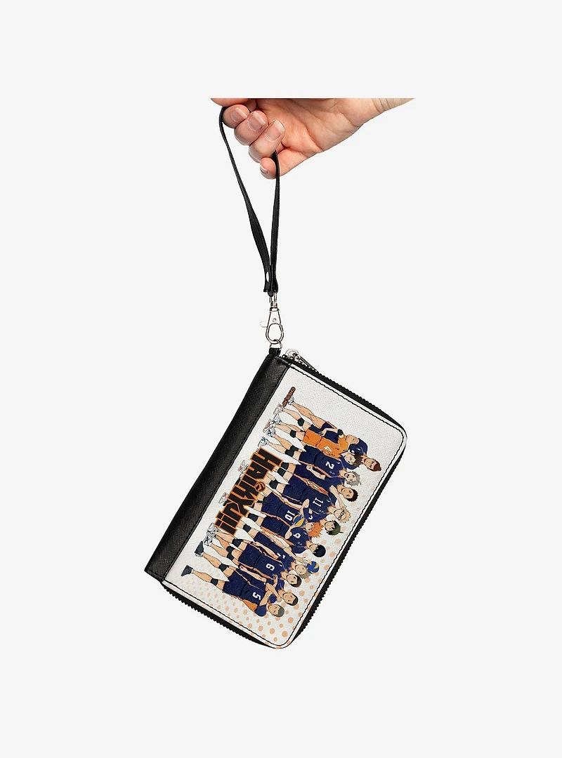 Haikyu!! Karasuno High School Team Group Pose Zip Around Wallet