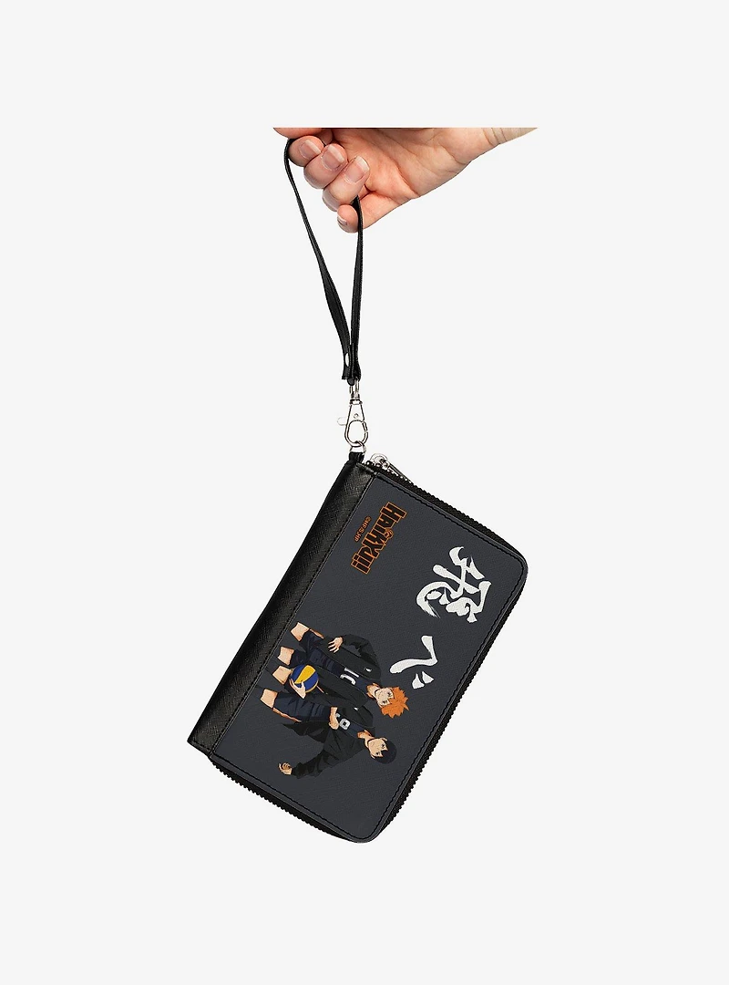 Haikyu!! Karasuno High Hinata and Kageyama Pose Zip Around Wallet