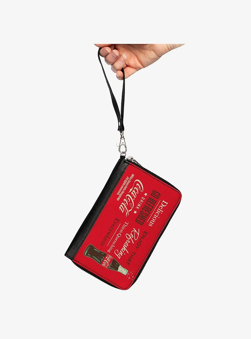 Coca-Cola Enjoy That Everywhere Bottle Zip Around Wallet