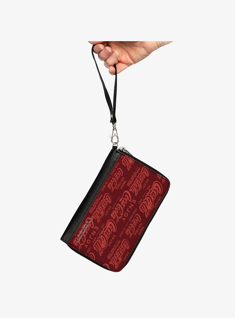 Coca-Cola Enjoy Coca Cola Logos Zip Around Wallet
