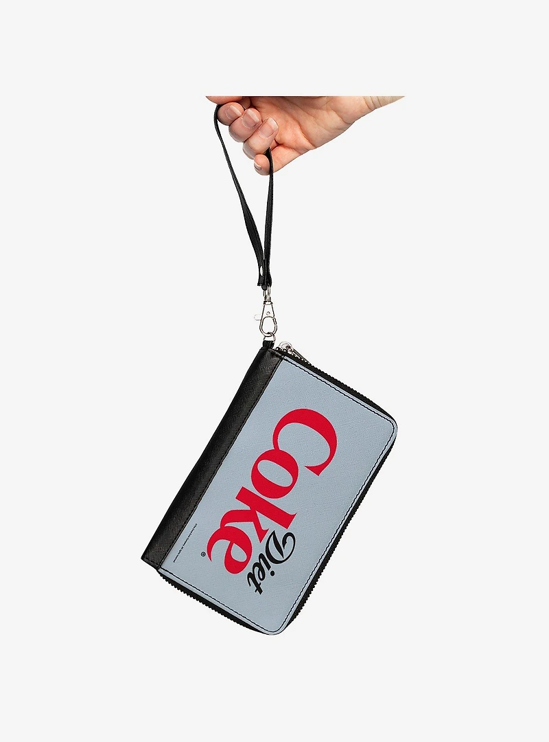 Coca-Cola Diet Coke Logo Centered Light Zip Around Wallet