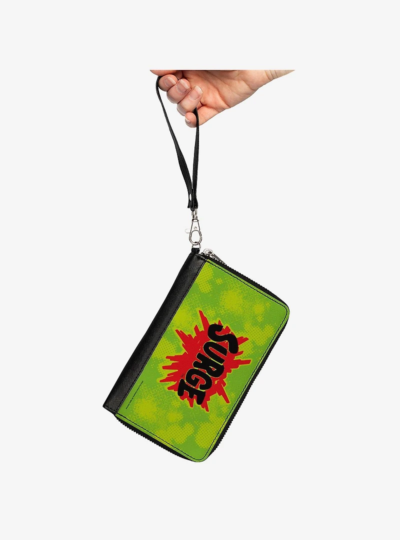 Coca-Cola Surge Logo Zip Around Wallet