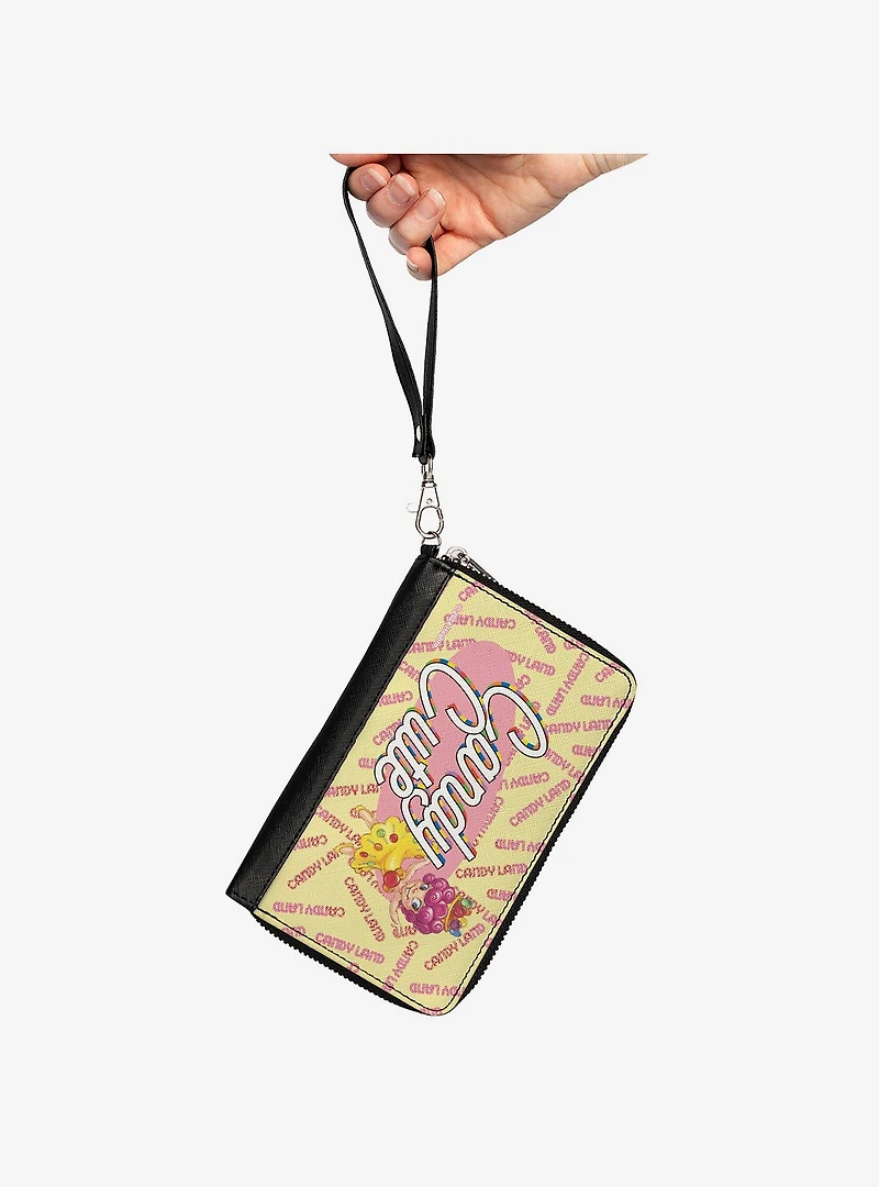 Candy Land Candy Cute Princess Lolly and Logo Zip Around Wallet