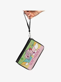 Candy Land Jolly Laughing and Gum Drop Mountains Zip Around Wallet