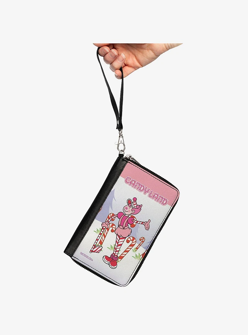 Candy Land Mr. Mint Peppermint Forest Pose Zip Around Wallet