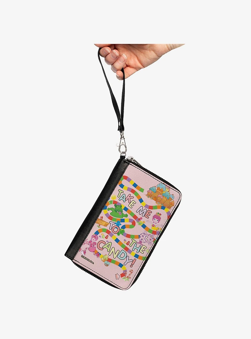 Candy Land Candy Land Take Me To the Candy Character Collage Zip Around Wallet