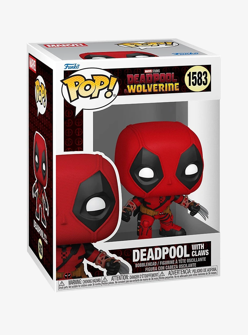 Funko Pop! Marvel Deadpool & Wolverine Deadpool with Claws Vinyl Bobblehead