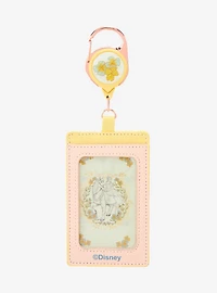 Disney Beauty and The Beast Belle & Philippe Floral Retractable Lanyard - BoxLunch Exclusive