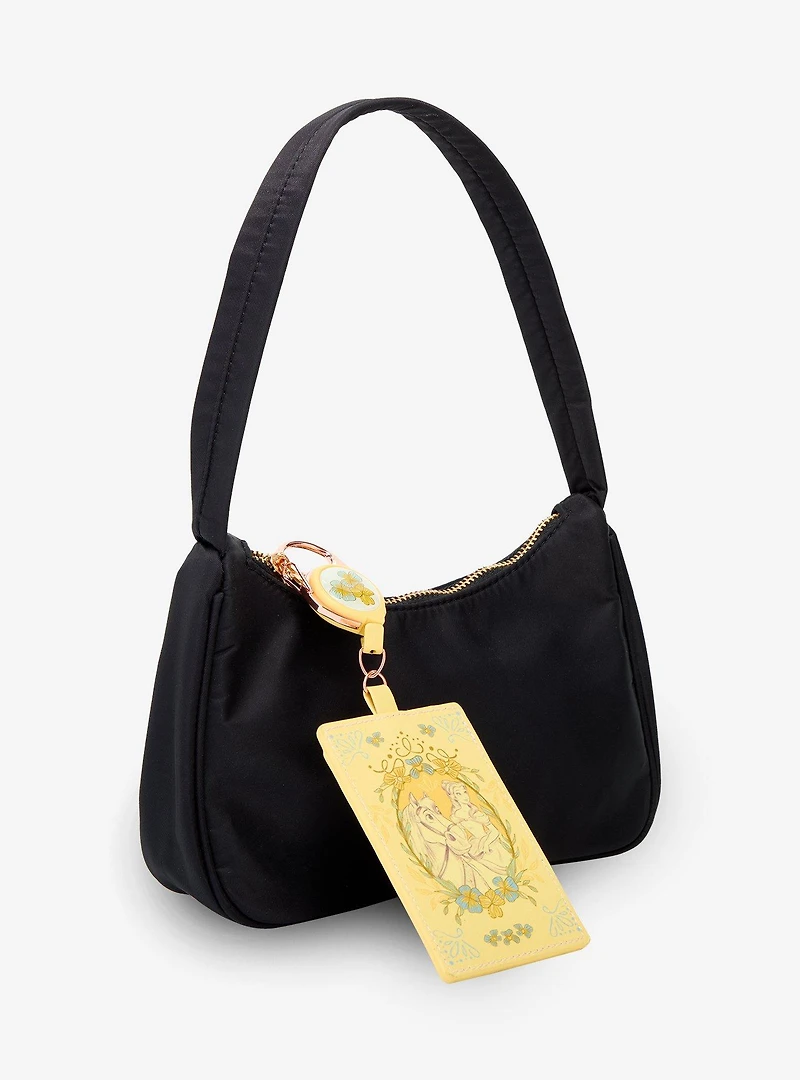 Disney Beauty and The Beast Belle & Philippe Floral Retractable Lanyard - BoxLunch Exclusive