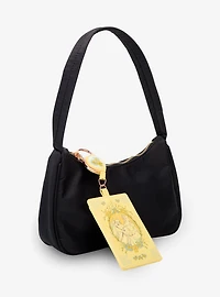 Disney Beauty and The Beast Belle & Philippe Floral Retractable Lanyard - BoxLunch Exclusive