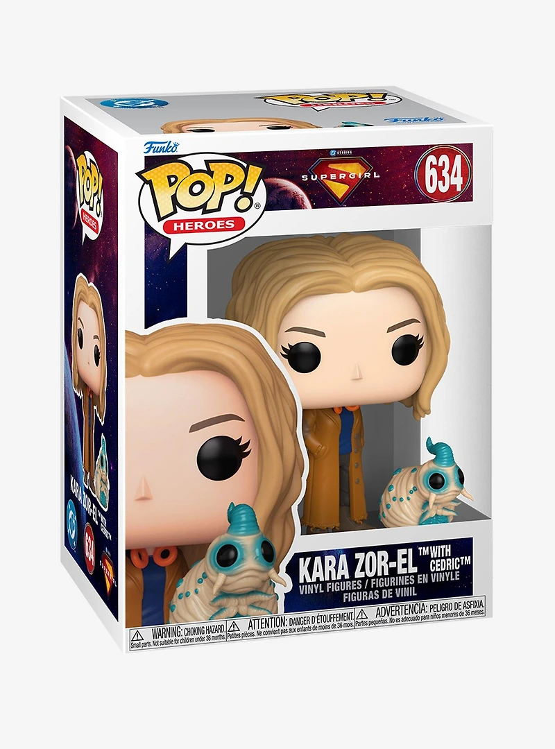Funko Pop! Heroes DC Comics Supergirl Kara Zor-El with Cedric Vinyl Figure