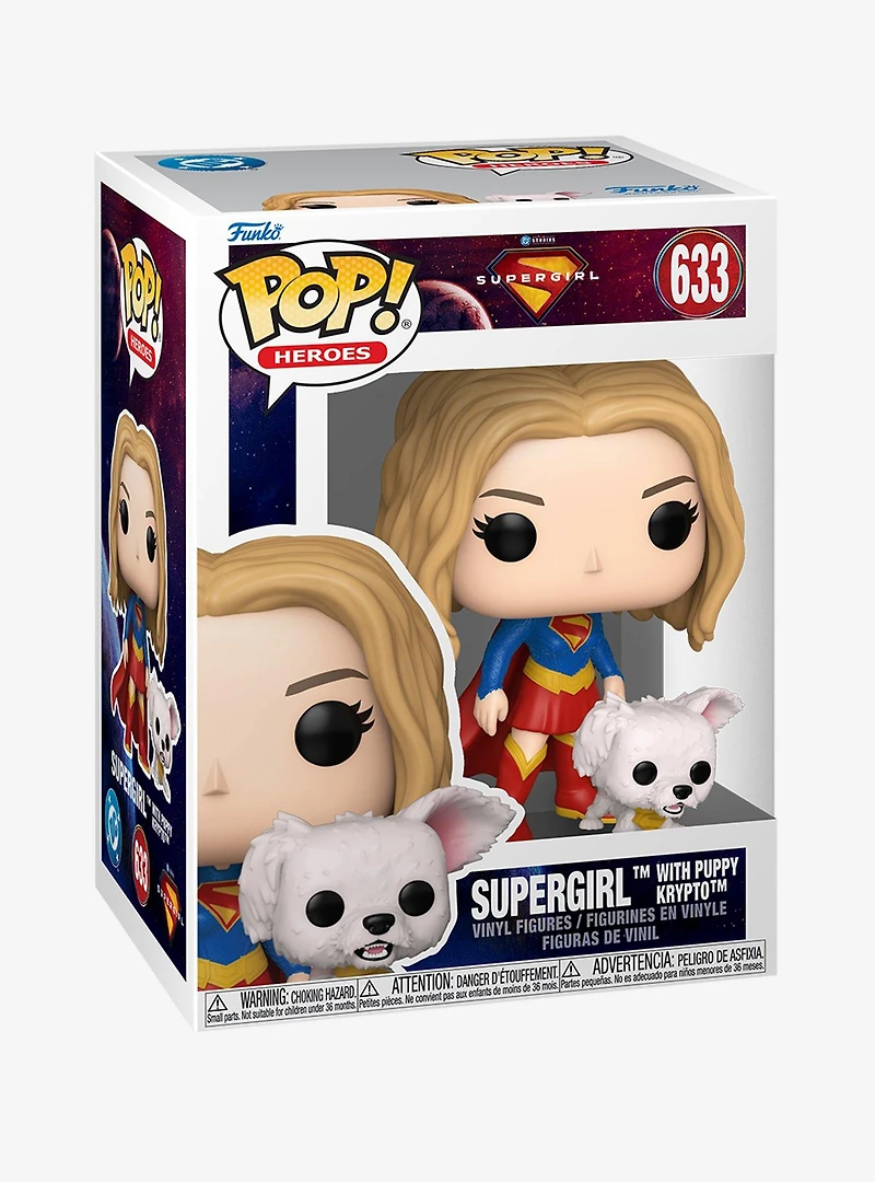 Funko Pop! Heroes DC Comics Supergirl Supergirl with Puppy Krypto Lobo Vinyl Figure