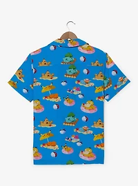 Pokémon Beach Day Allover Print Woven Button-Up — BoxLunch Exclusive