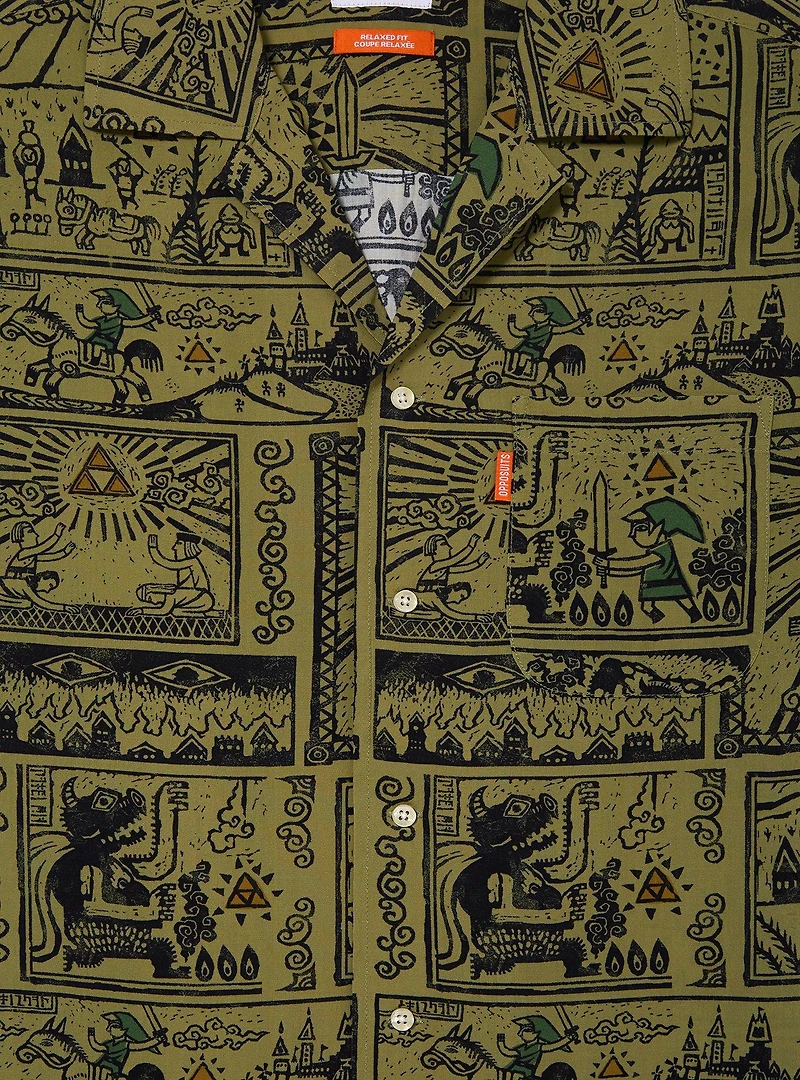 Nintendo The Legend of Zelda Woven Button-Up — BoxLunch Exclusive