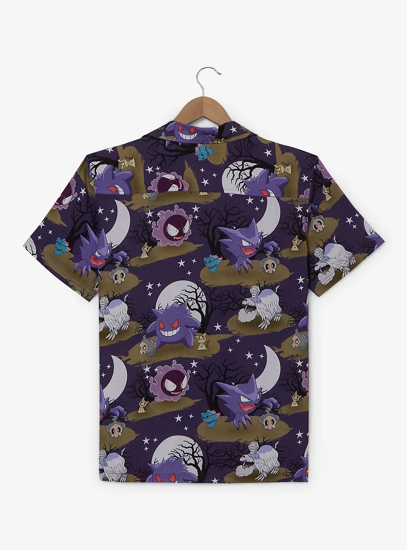 Opposuits Pokémon Ghost Type Allover Print Woven Button-Up - BoxLunch Exclusive