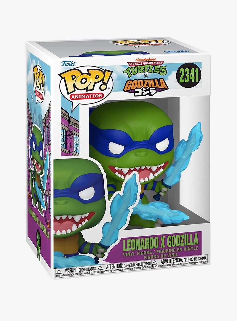Funko Pop! Animation Teenage Mutant Ninja Turtles x Godzilla Leonardo x Godzilla Vinyl Figure