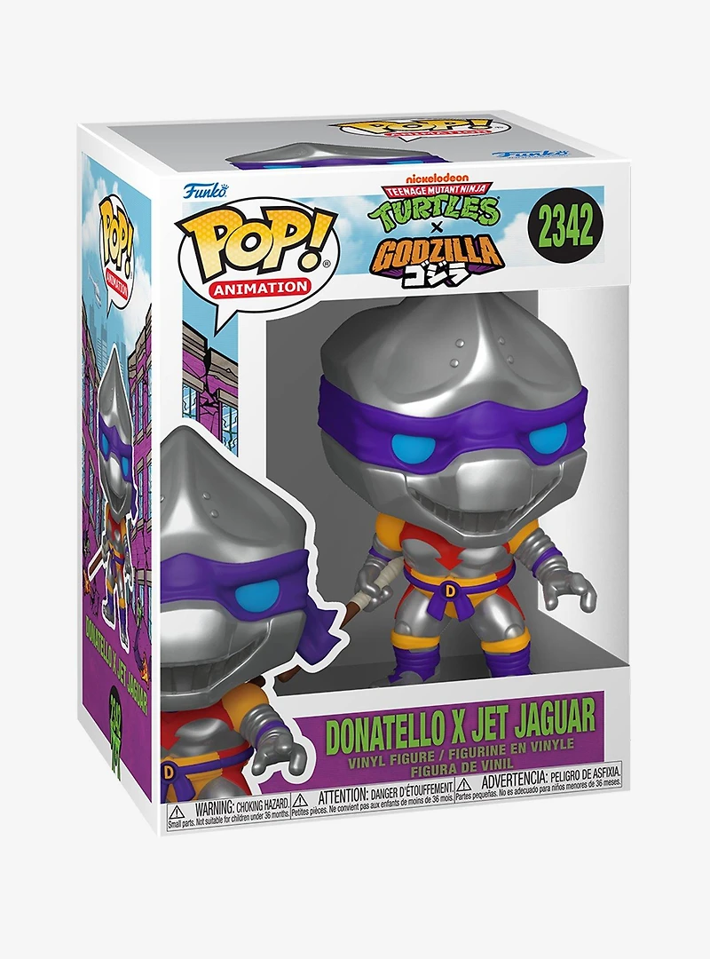 Funko Pop! Animation Teenage Mutant Ninja Turtles x Godzilla Donatello x Jet Jaguar Vinyl Figure