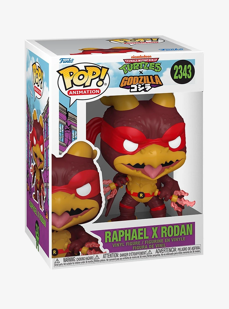Funko Pop! Animation Teenage Mutant Ninja Turtles x Godzilla Raphael x Rodan Vinyl Figure